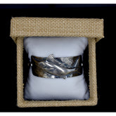 Heavy Mens Silver Marlin Cuff